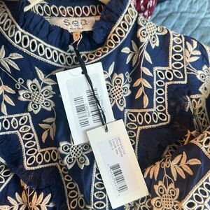 Sea Ny eyelet cotton top. Size S. NWT.